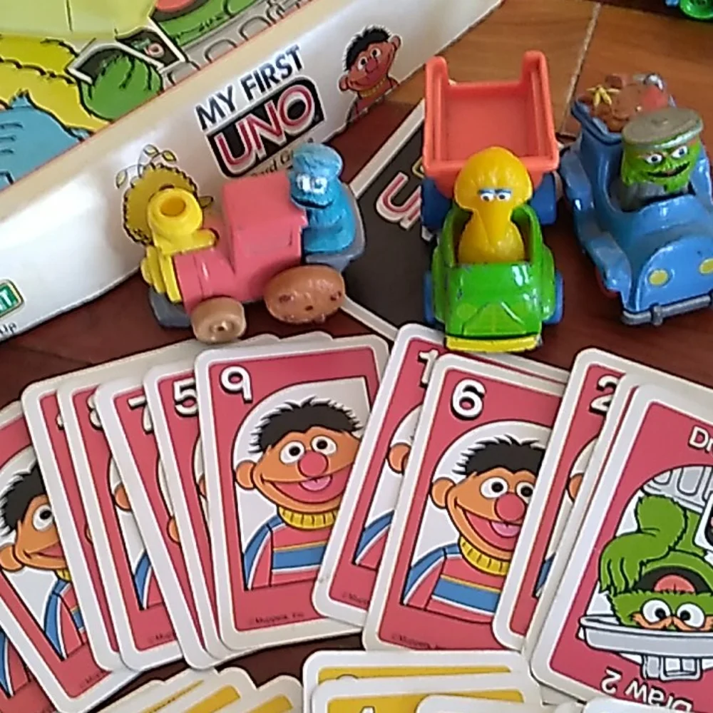 🦄 Sesame Street My First Uno Game•1989